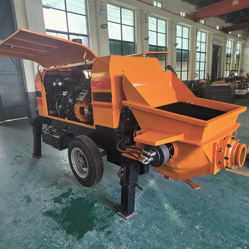 YG High Performance Diesel Concrete Pump Machine Construction Column Transport Pump Concrete Mixer Pump Machinery for Mexico