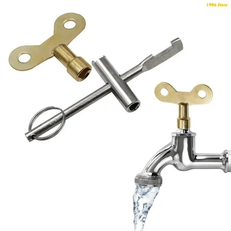 U1JB Practical Water Tap with Wrench set for Plumbing Needs Great for Plumbers