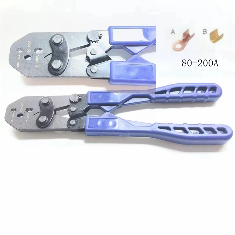 Imagem -02 - Copper Ratchet Crimping Plier Tool Ratchet Através de Terminais Wire Stripper Estilo Europeu Multi Ferramenta Hs05100a ot