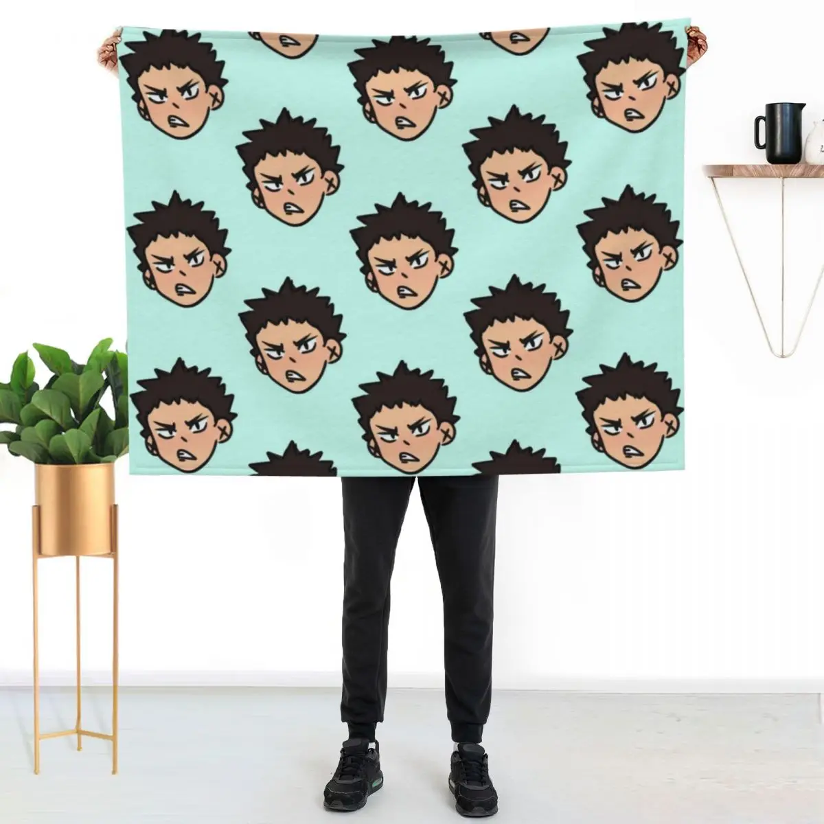 

Iwaizumi hajime Throw Blanket Cozy Home Blanket Gift for Christmas Holiday