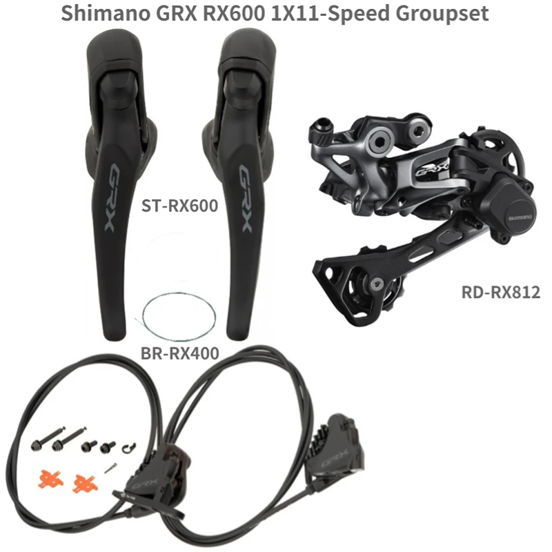 SHIMANO GRX RX600 1X11 Speed Groupset Road Bike DISC Brake