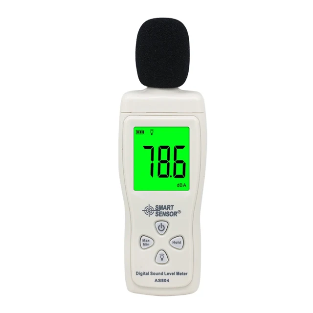 

Измеритель уровня шума SMART SENSOR AS804 с цифровым ЖК-дисплеем