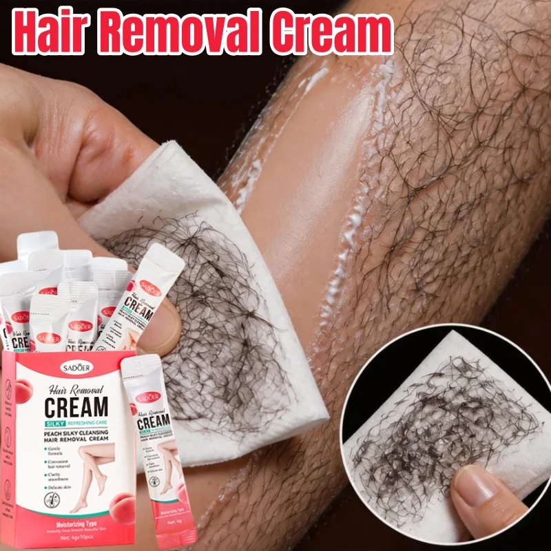 Permanent Hair Removal Cream Hair Growth Inhibitor Face Arms Armpit Legs Intimate Areas Painless Depilatory For Men Women Care