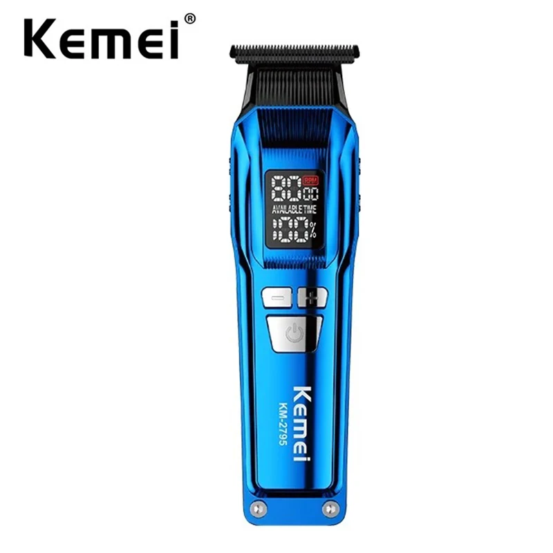 

Kemei 2795 Electric Rechargeable Hair Clippers Barber Zero Gapped Finish Hair Citing Machine Professional Cordless Hair Trimmer