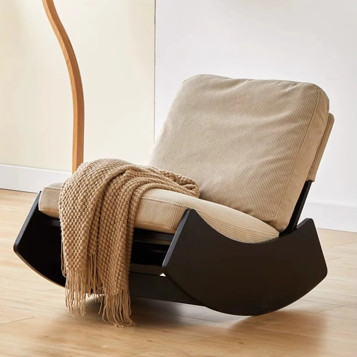 

New Minimalist Designer Rocking Chair Modern Casual Single Rocking Chair Home High-end Fabric Living Room Chair Relax