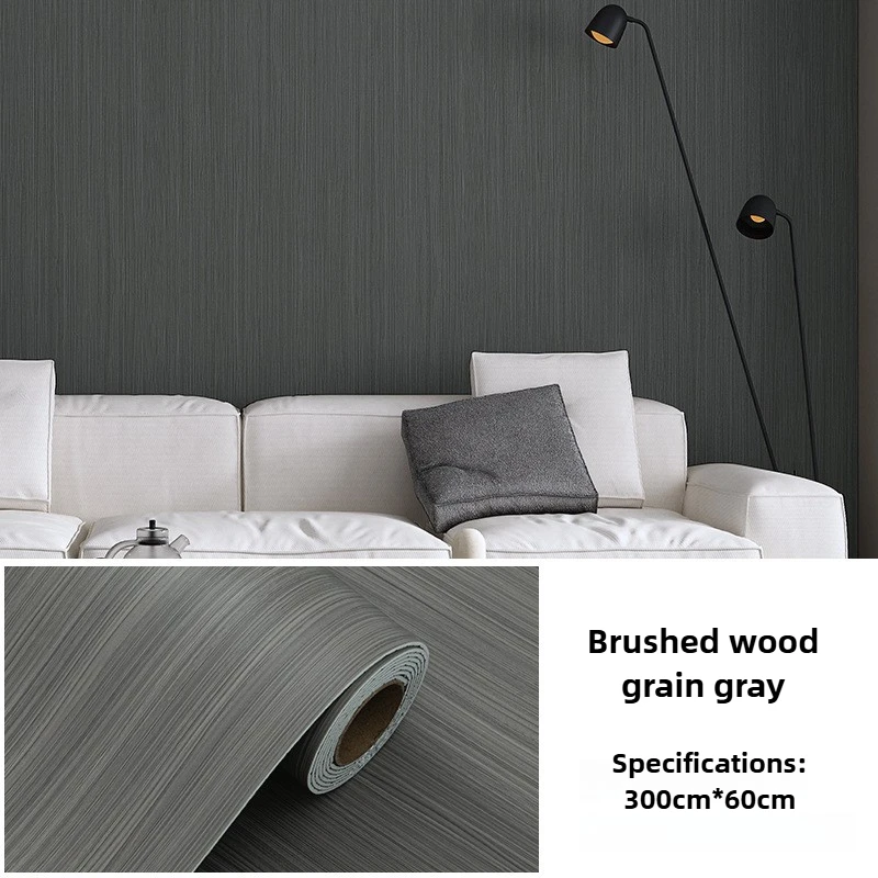 60x300cm Roll Self-adhesive 3D Wall Stickers Wood Grain Waterproof Peel and Stick for Countertop Bedroom Living Room Home DIY