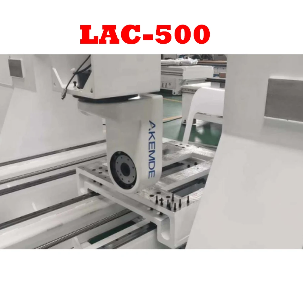 Il meccanismo di rotazione del braccio oscillante a testa a cinque assi a forma di L CNC LAC-500 è adatto per macchine per incidere e fresatrici
