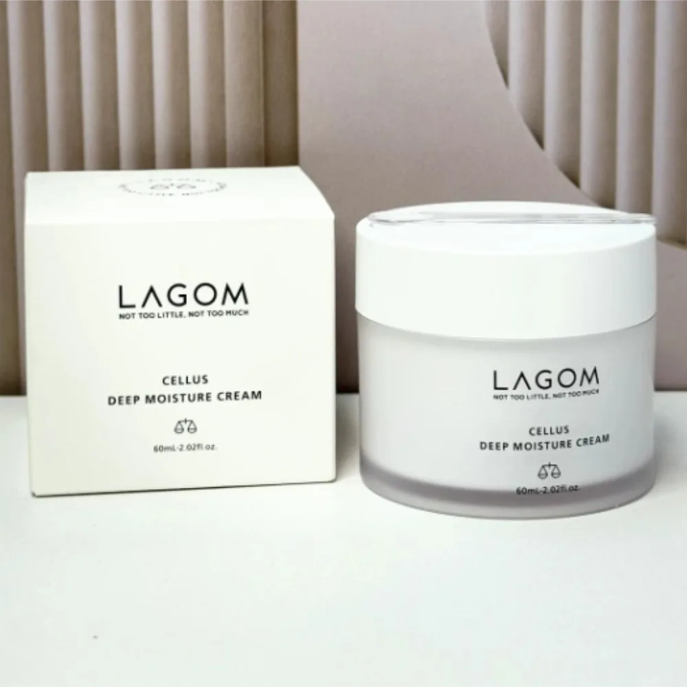 Crema Hidratante Profunda Cellus de LAGOM, 60 ml, Marca Original Coreana, Crema Facial Blanqueadora, Natural y Orgánica, Hidratante y Nutritiva