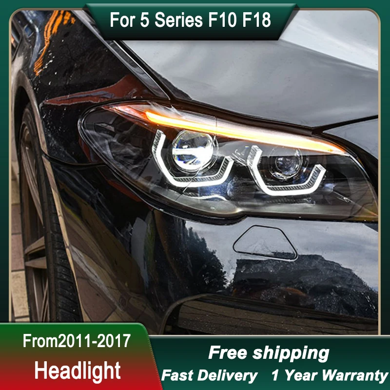 Car Headlight For BMW 5 Series F10 F18 2011-2017 Upgrade to new style full LED Head Lamp DRL Head Lamp Front light Assembly