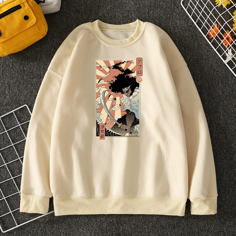 Ukiyo-E Japanese Samurai Guards Printed Man Hoody Anime Clothes Manga Fashion Pullover Creativity Comfortable Casual Men Hoodies