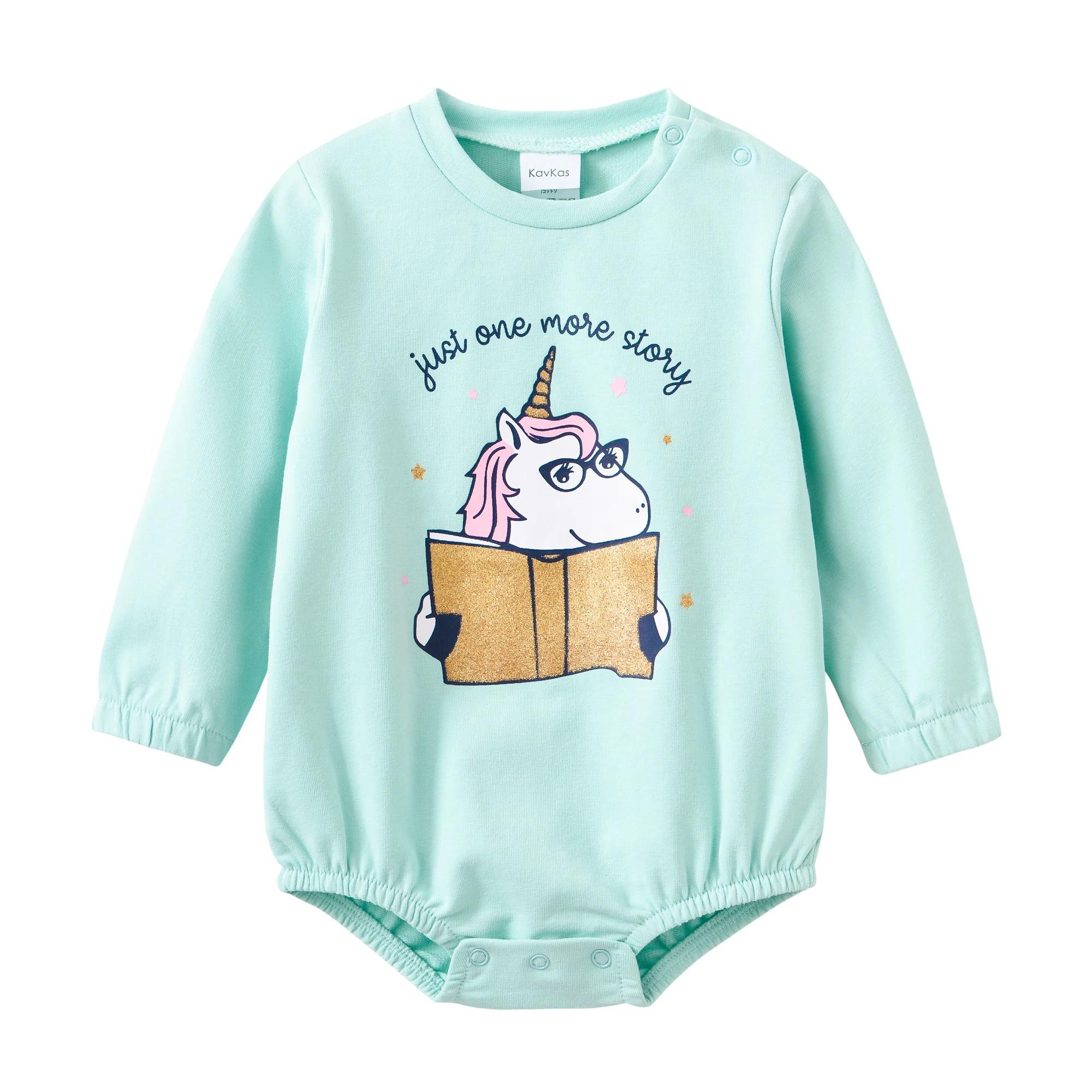 ملابس الطفل الخريف الشتاء للجنسين الدافئة ارتداءها الوليد الكرتون طباعة طويلة الأكمام سميكة مقياس السمك هيكل النسيج بذلة #3