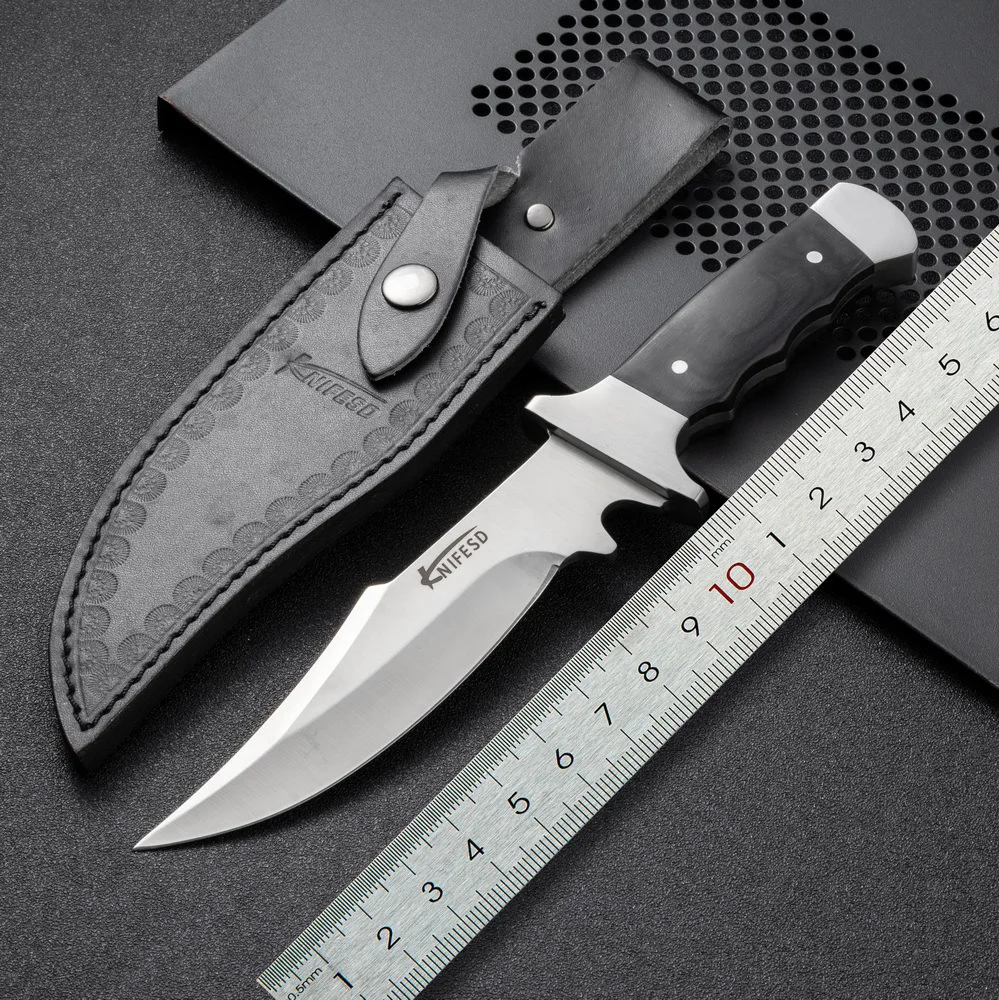

Big tiger wing outdoor knives, self-defense tactical sabers, high hardness field survival crafts, small straight knives