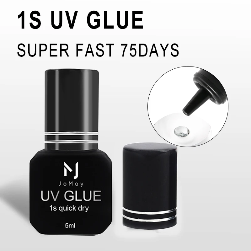 Nuovo GLUE UV Per Estensioni Delle Ciglia Adesivo 1-3S Asciugatura Rapida Forte Polimerizzazione Rapida Forniture Professionali Colla Per Ciglia Impermeabile