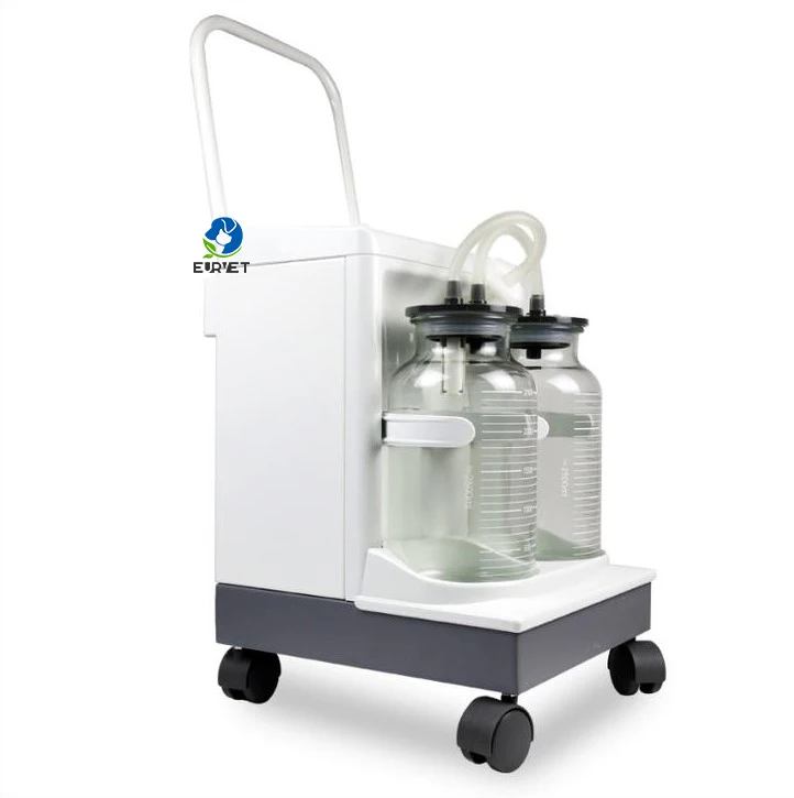 EUR VET Good Sale Veterinary Equipment Hospital Pump Suction Unit Aspirator Surgical Aspiration With Glass Bottle