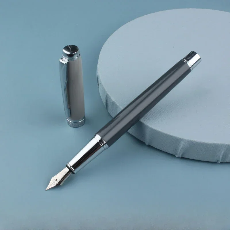 

Hot HERO Retro 6055A Fountain Pen Iridium Gold F 0.5mm Nib Ink Pen Calligraphy For Male And Female Students Office Supplies Writ