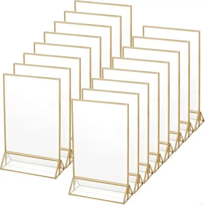 Poster Akrilik Berdiri Clear Acrylic Sign Holder T Acrylic Display Stand
