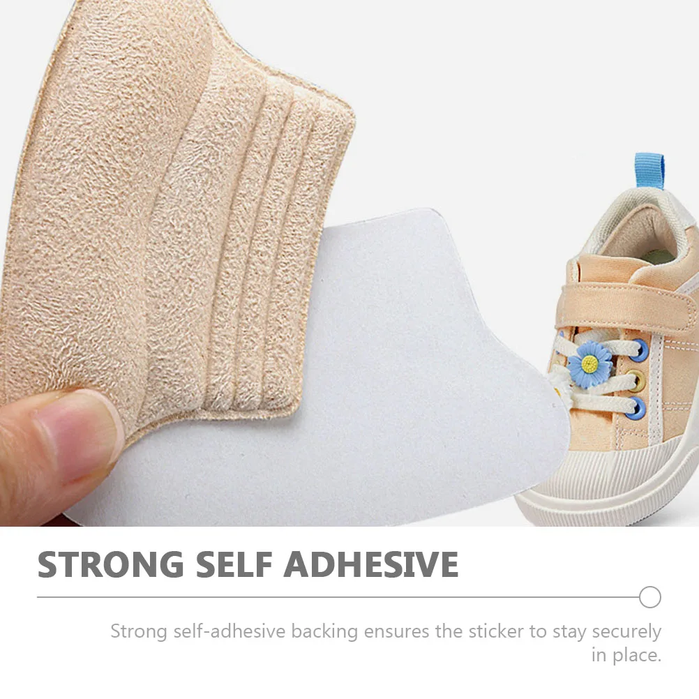 

4 Pairs Anti-wear Pad Heel Liners Stickers Portable Self-adhesive Pads Professional High Elastic Sponge Convenient Man
