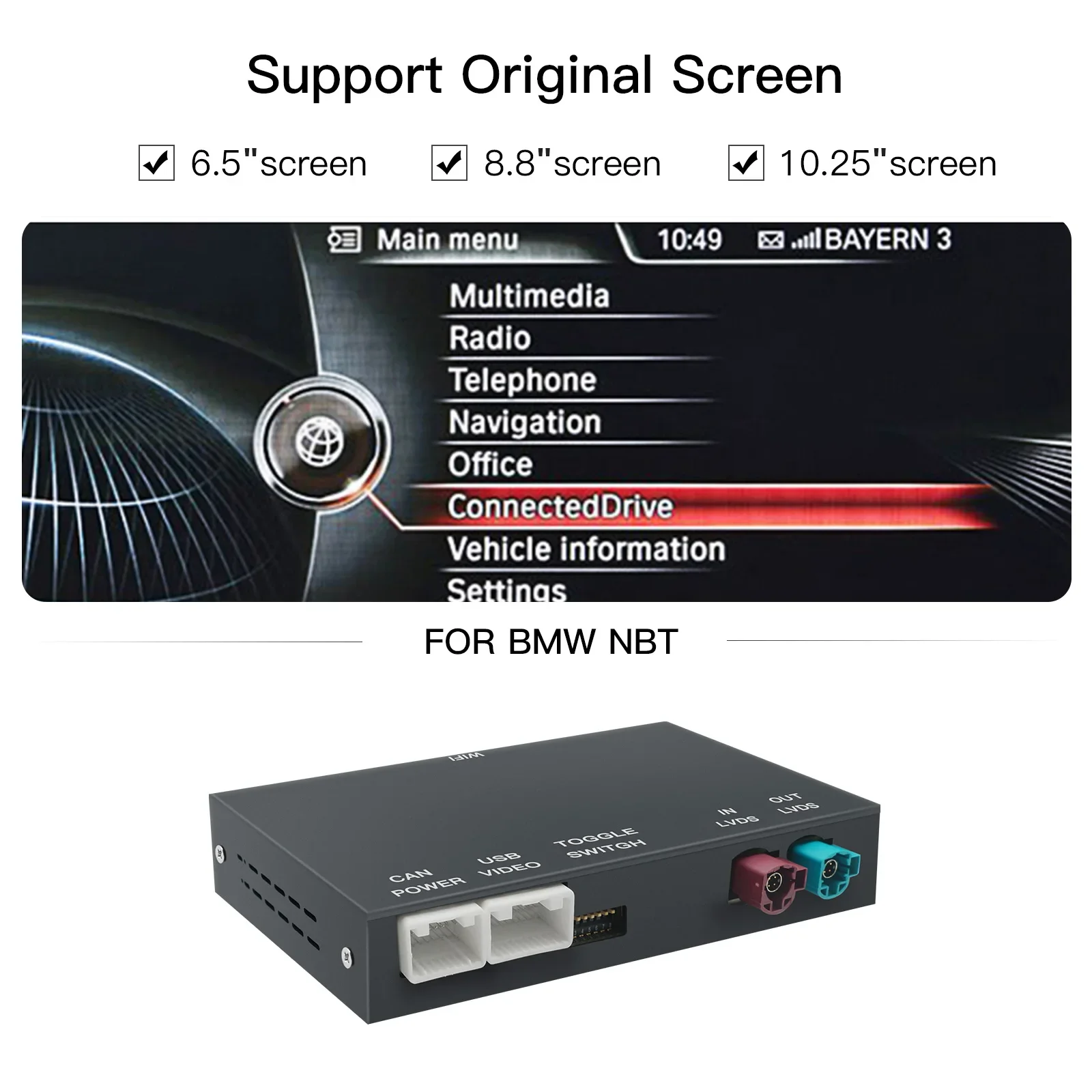 Wireless CarPlay Android Auto For BMW NBT 1 2 3 4 5 7 Series F20 F21 F23 F30 F31 F34 F35 F32 F33 F36 F10 F11 F07 Module