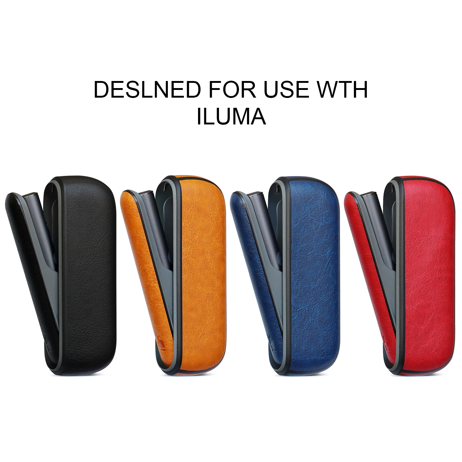 

PU leather protective case is suitable for ILUMA. It is a fashionable and trend protective accessory for electronic cigarettes.