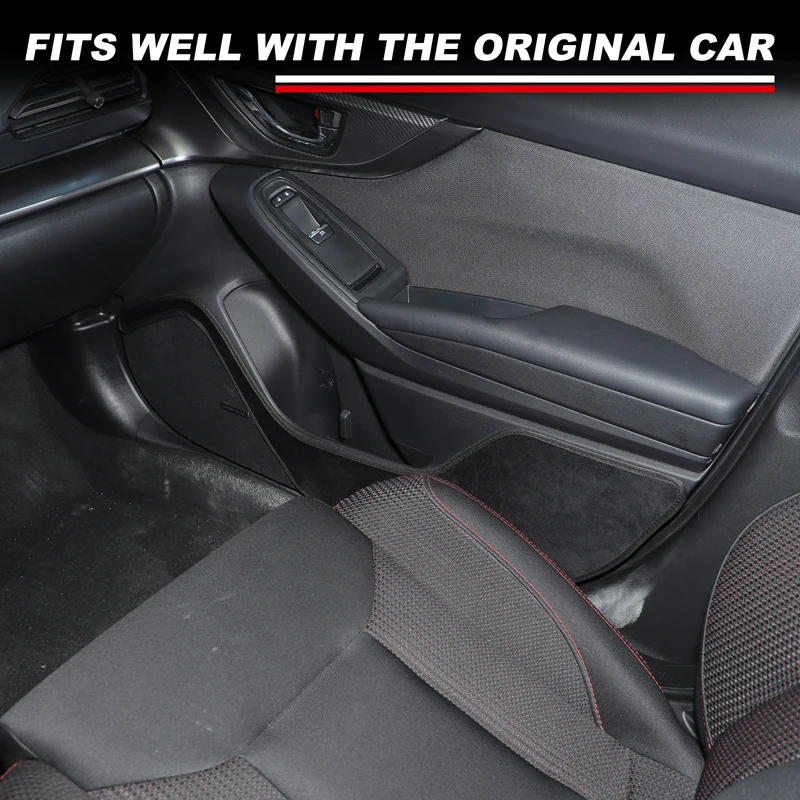 2022-2026 스바루 WRX 벨벳 블랙 차량 도어 방오 매트 미끄럼 방지 매트 장식 스티커 인테리어 자동차 액세서리