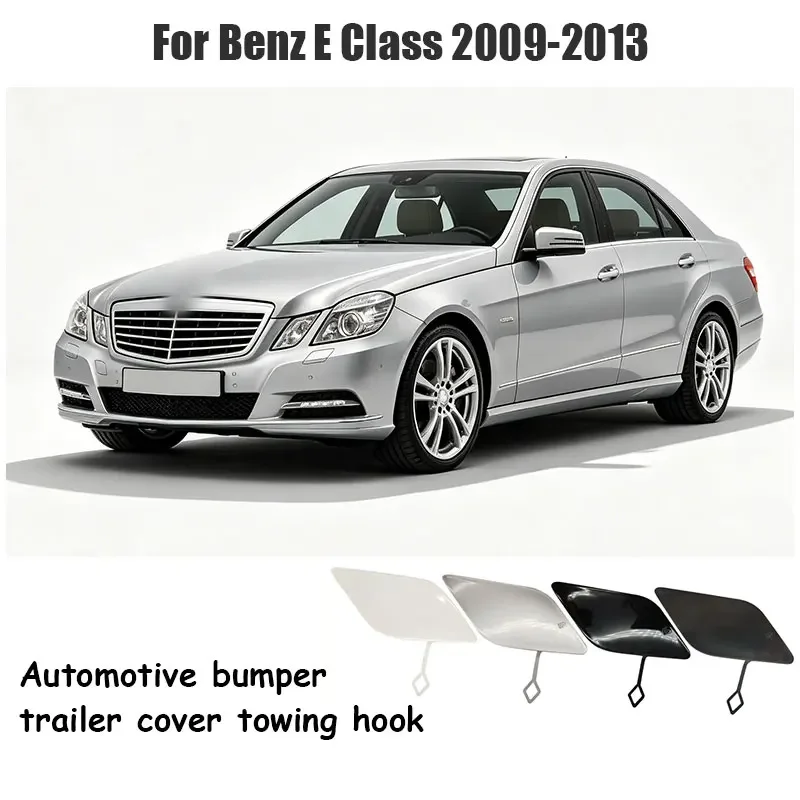 For Mercedes W212 E Class 2009-2013 E260 E300 E350 E400 Car Front Bumper Tow Hook Cover Cap Black