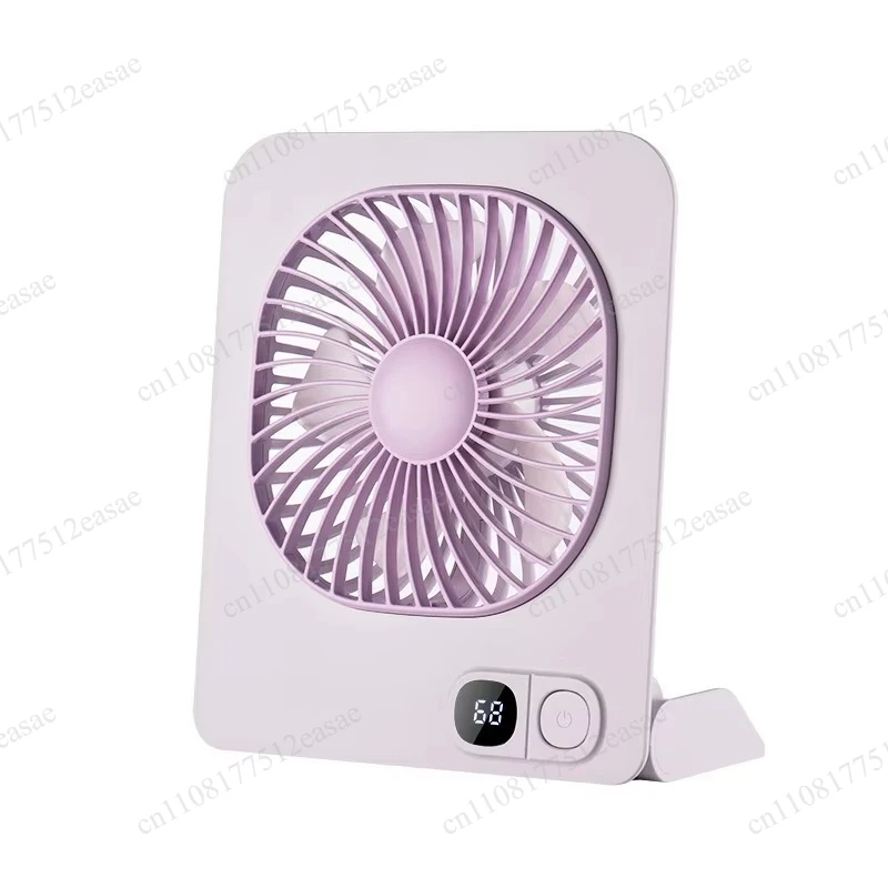 USB Rechargeable Mini Magnetic Fan Desktop Wall Mount For Office Dorm Cooling Use