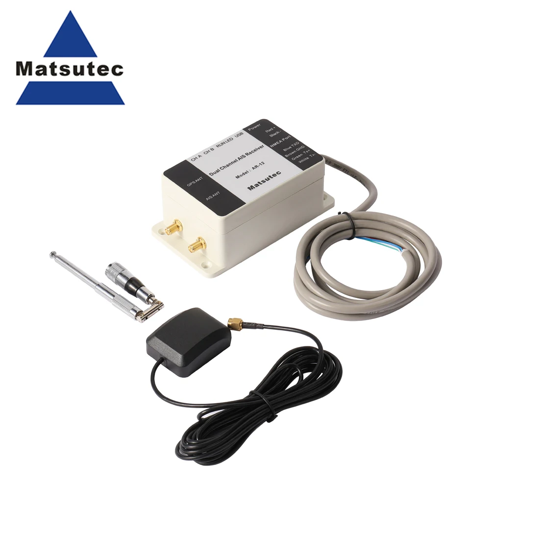 Matsutec AR-12 marine  Dual Channel AIS Receiver with RS232 RS422 USB output