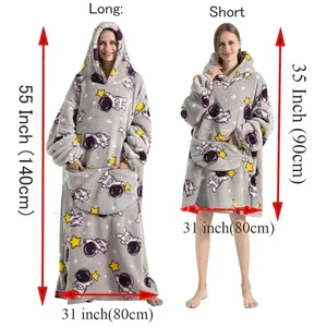 Hoodie kadınlar için çok güzel bir aile süper uzun, ekstra büyük, peluş, mendil, sıcak, aile-kış, Noel için Ev Tekstili İlk 10 satış, avokado, kazak-no. 2