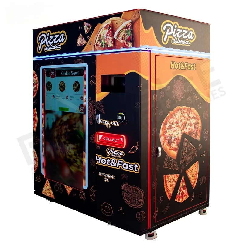 آلة بيع فرن البيتزا الساخنة ذاتية الخدمة بسعر تنافسي آلة البيع السريع للتدفئة الأوتوماتيكية للبيتزا #3