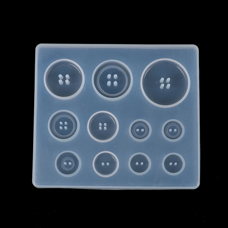 DIY Silicone Pendant Mold Making Jewelry For Resin Necklace Button Mould Craft