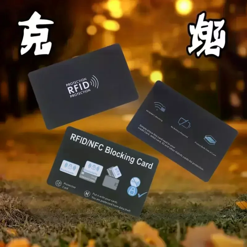 NFC Signal Protection Cardholder Sleeve, RFID Blocking Card Security, 1/5 Packs for Debit and Credit Card
