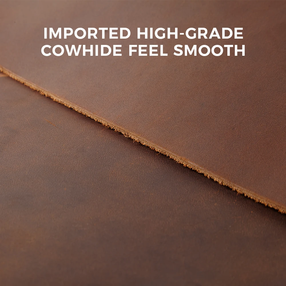 TOMOCOMO Vintage Crazy Horse Real Leather Male Tablet Sleeve Case For Macbook Pro 13.3\'\' 14.2\'\' 16.2\'\' Bussiness Laptop Case