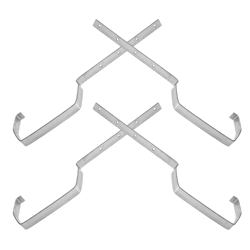 

4 pcs Heavy Duty Metal Gutter Brackets Gutter Support For Stable Water Flow Seamless Connection Durable