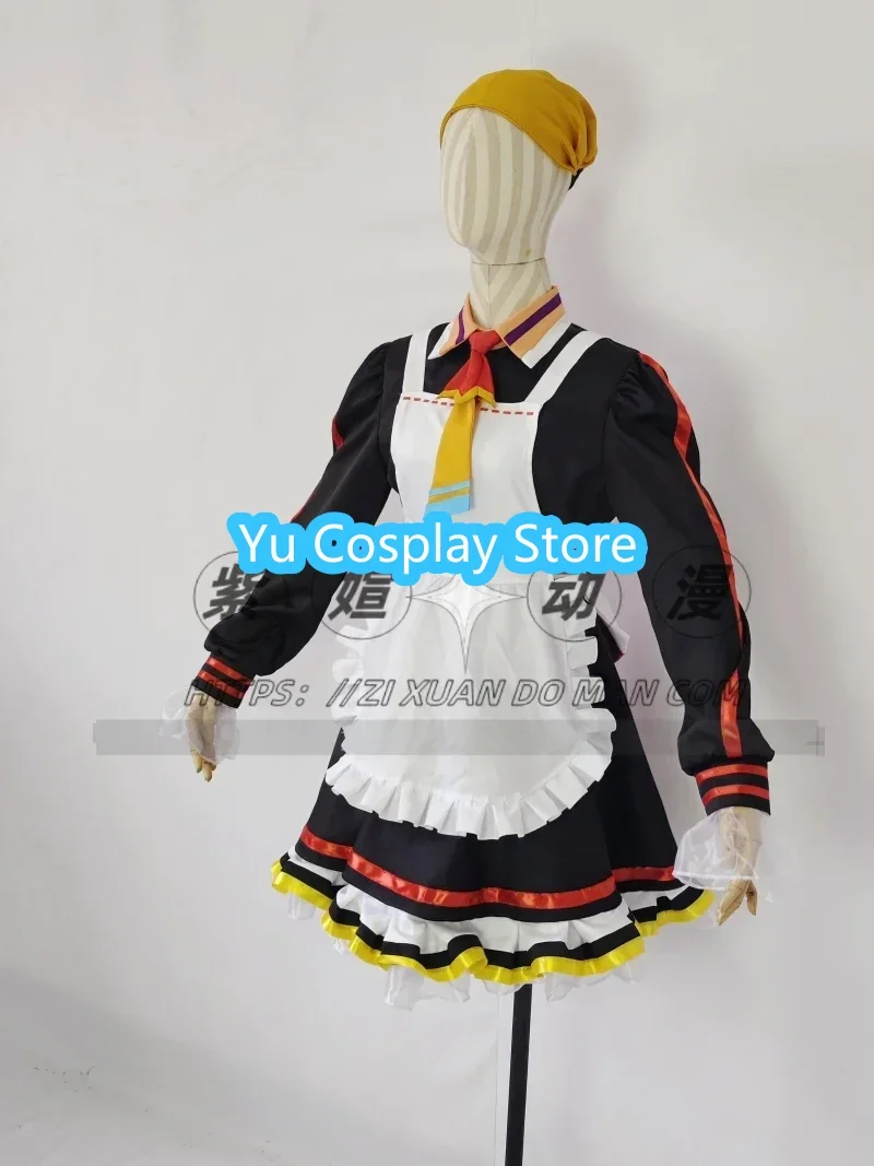 AIKIYO FUUKA Cosplay Costume Game Blue Archive Cosplay Cute Party Dress Maid Suit Halloween Carnival Uniforms Custom Made