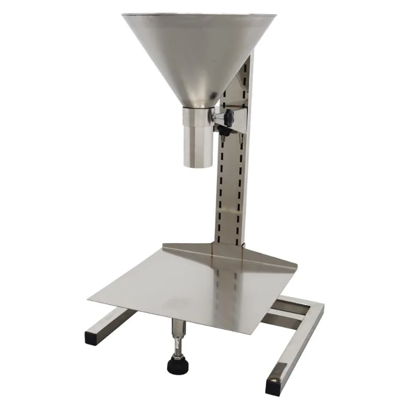 

Commercial Stainless Steel Funnel with Support Stand Manual Filling Package Funnel 2inch