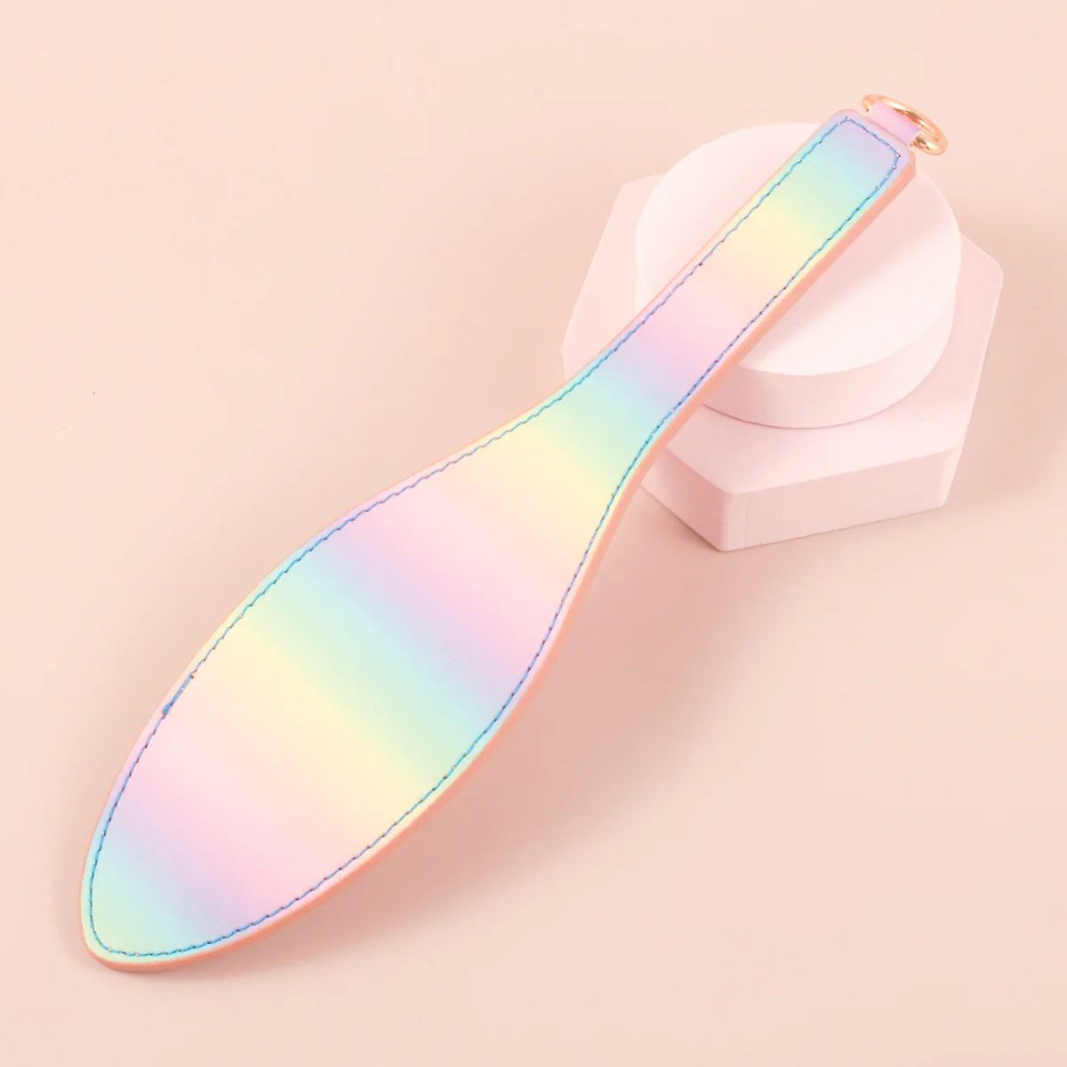 مجموعة SM Bondage الفاخرة للنساء ألعاب جنسية أصفاد جلدية بألوان قوس قزح/طوق العينين/طوق/غطاء عبودية جنسية الوثن للأزواج BDSM لعبة #5