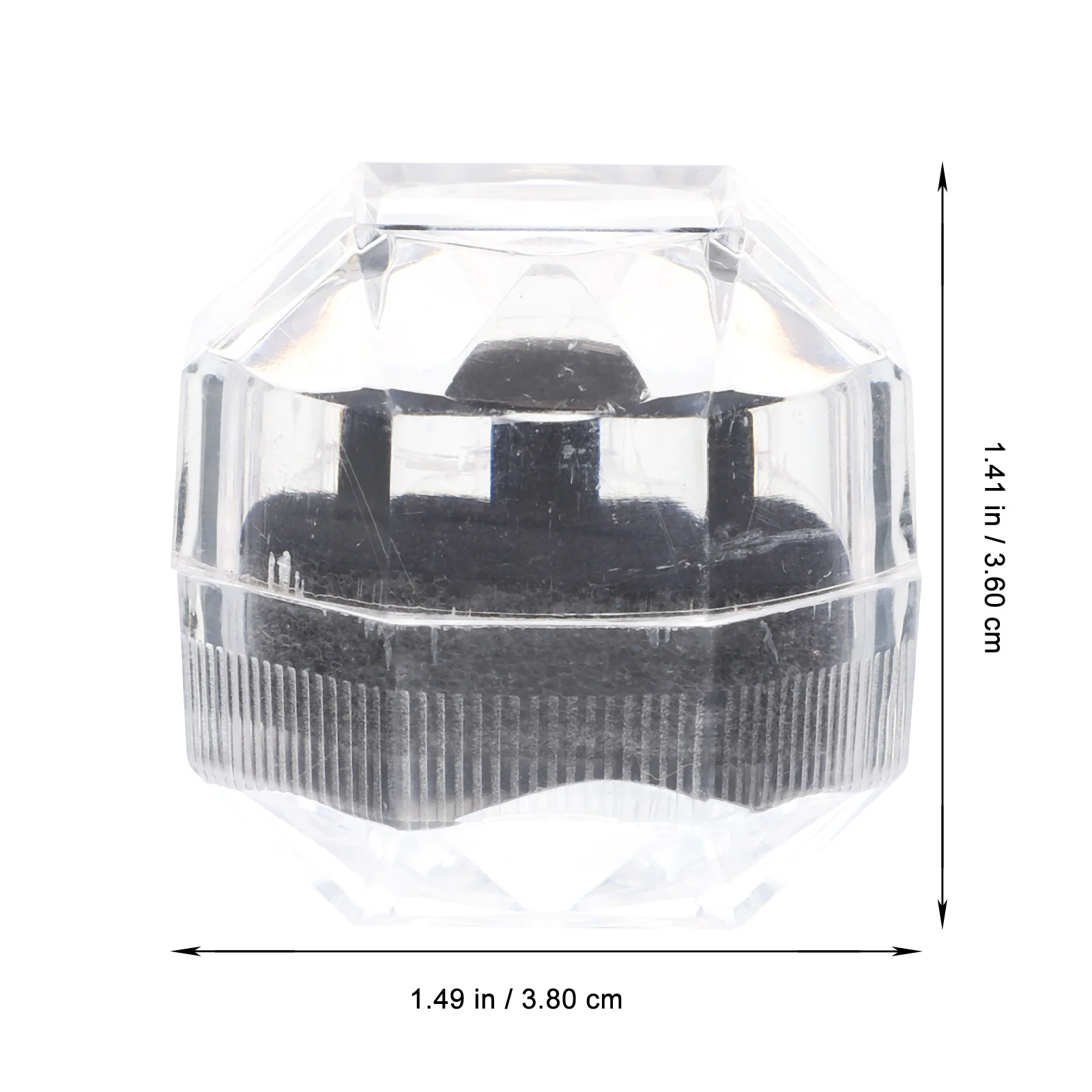 

20pcs Box Clear Storage Case For Wedding Engagement Party Ring Holder Jewelry Gift Box Double Ring Container Bridal Shower Decor