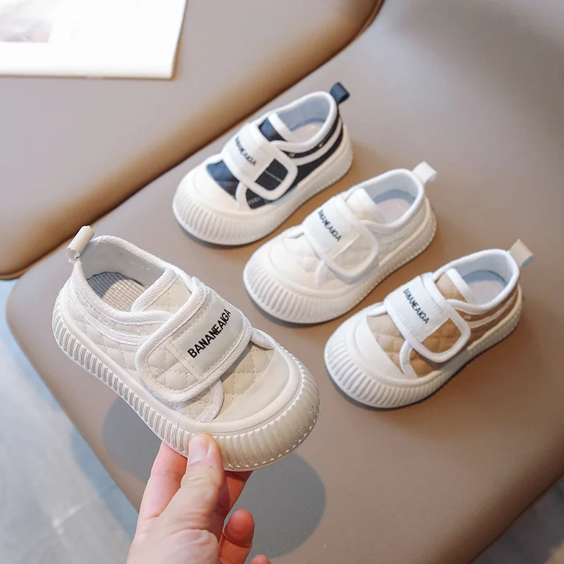 New Four Season Baby Canvas Shoes For girls Boys Toddler Children Barefoot Soft Sole Outdoor Tennis Fashion Kids Sneakers