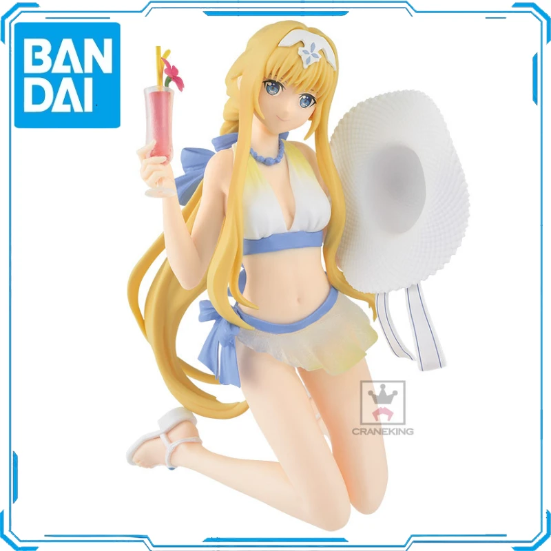 In Stock Original Bandai BANPRESTO EXQ Alice Synthesis Thirty Swimwear Action Figure Animation Toy Gift Model Collector Anime