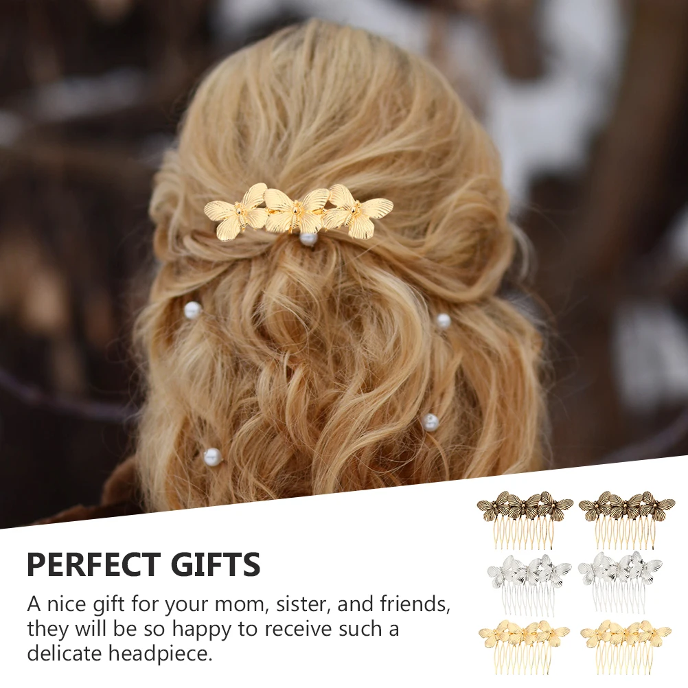 

6pcs Retro Hair Comb Vintage Bride Wedding Accessories Stylish Bridal Hairstyles Long Short Hair Party Occasions Gift Headpiece
