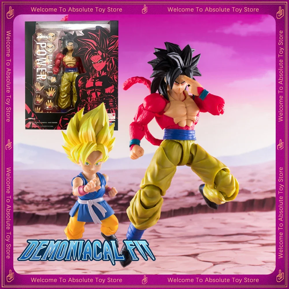 Demoniacal Fit Figure Dragon Ball Z Action Figures SSJ4 Untamed Power Son Goku Model Statue GK Figurine Figure Toy Gift