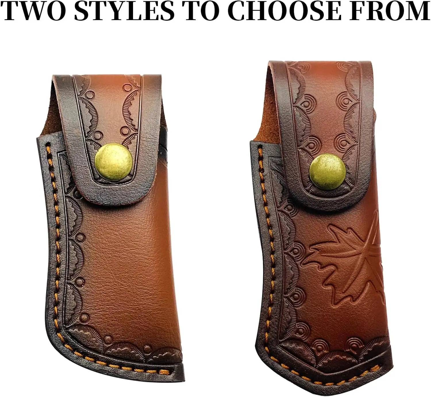 Durable Cowhide Sheath Belt Knife Scabbard Leather Folding Knife Sheath Tool Bag with Holster Pocket Knife Case Multi Sheath