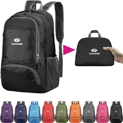 Zaino ripiegabile da 23 litri borsone da esterno ultraleggero pieghevole zaino pieghevole grande zaino da viaggio zaino da alpinismo Daypack Peso leggero capacità elevata Tessuto idrorepellente Punzone superiore