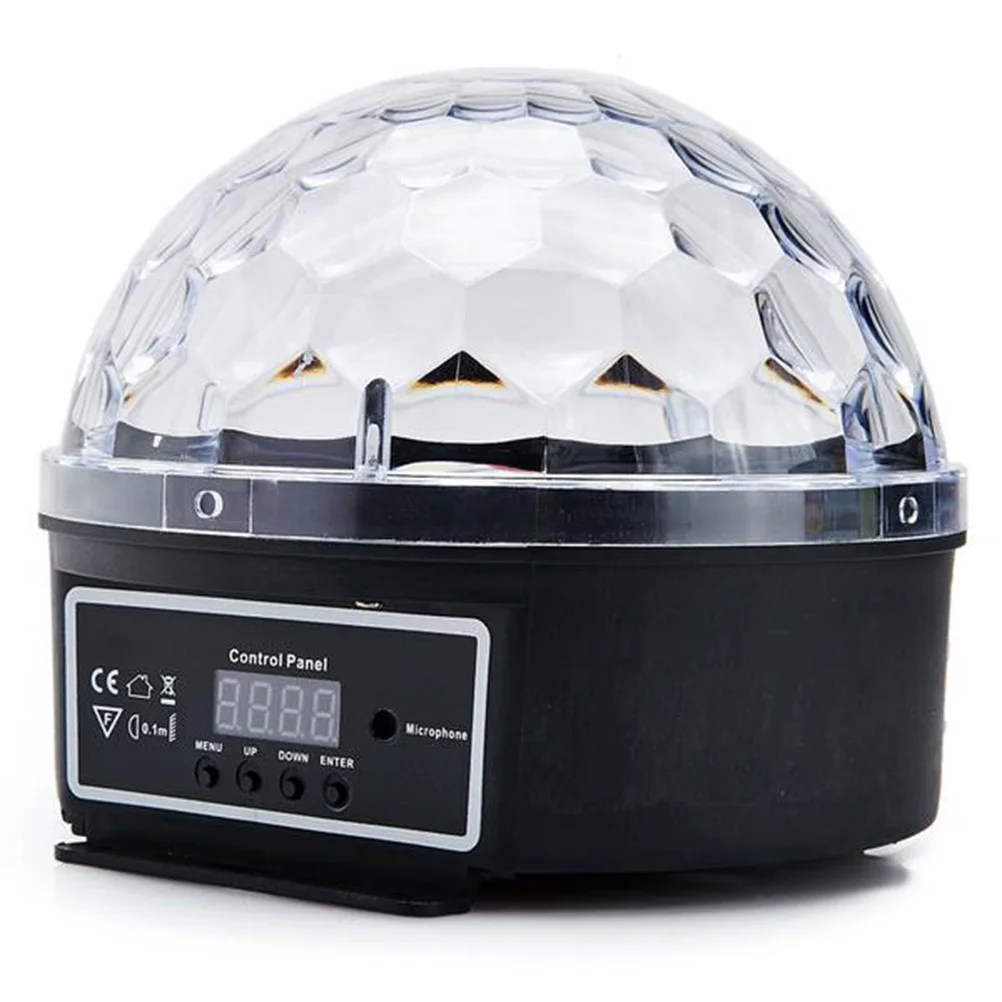 

Voice-Activated Digital Crystal Ball Light Small Lightweight Stage Lamp for Party Disco Dj Ktv Events Ball Light