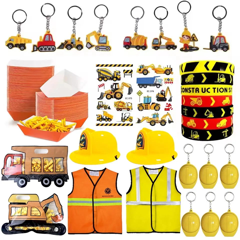 

Construction Engineering Slap Bracelet Truck Wristband Kids Construction Truck Theme Birthday Party Supplies Goodie Bag Fillers