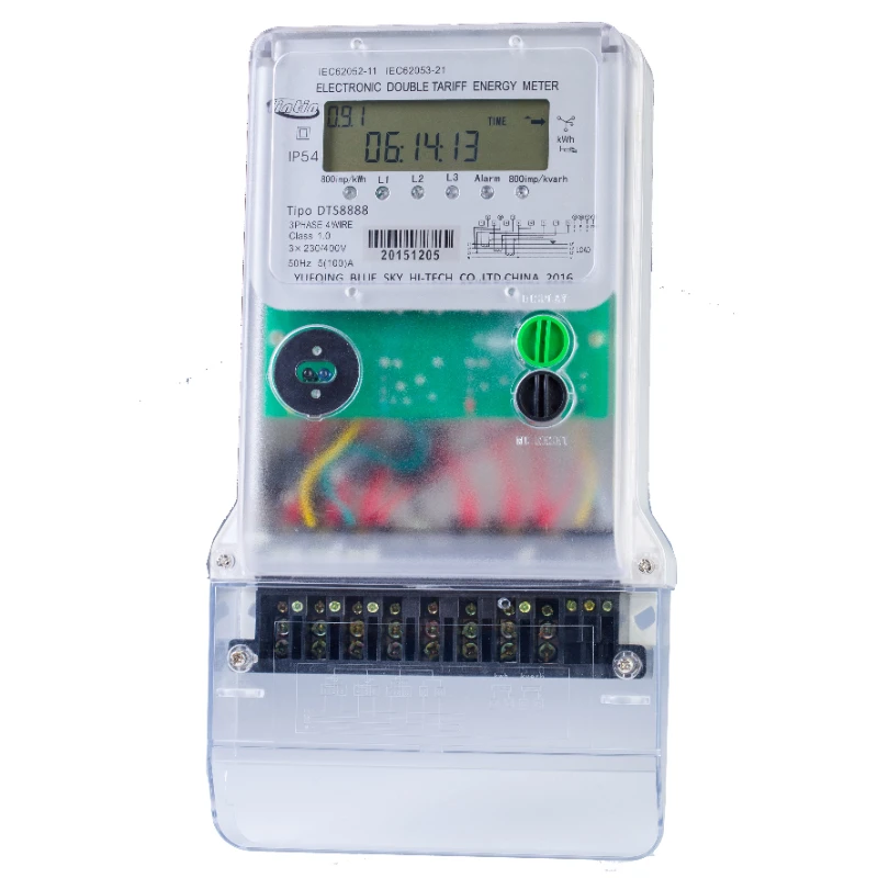 3 phase 4 wire electricity SMART meter electrical