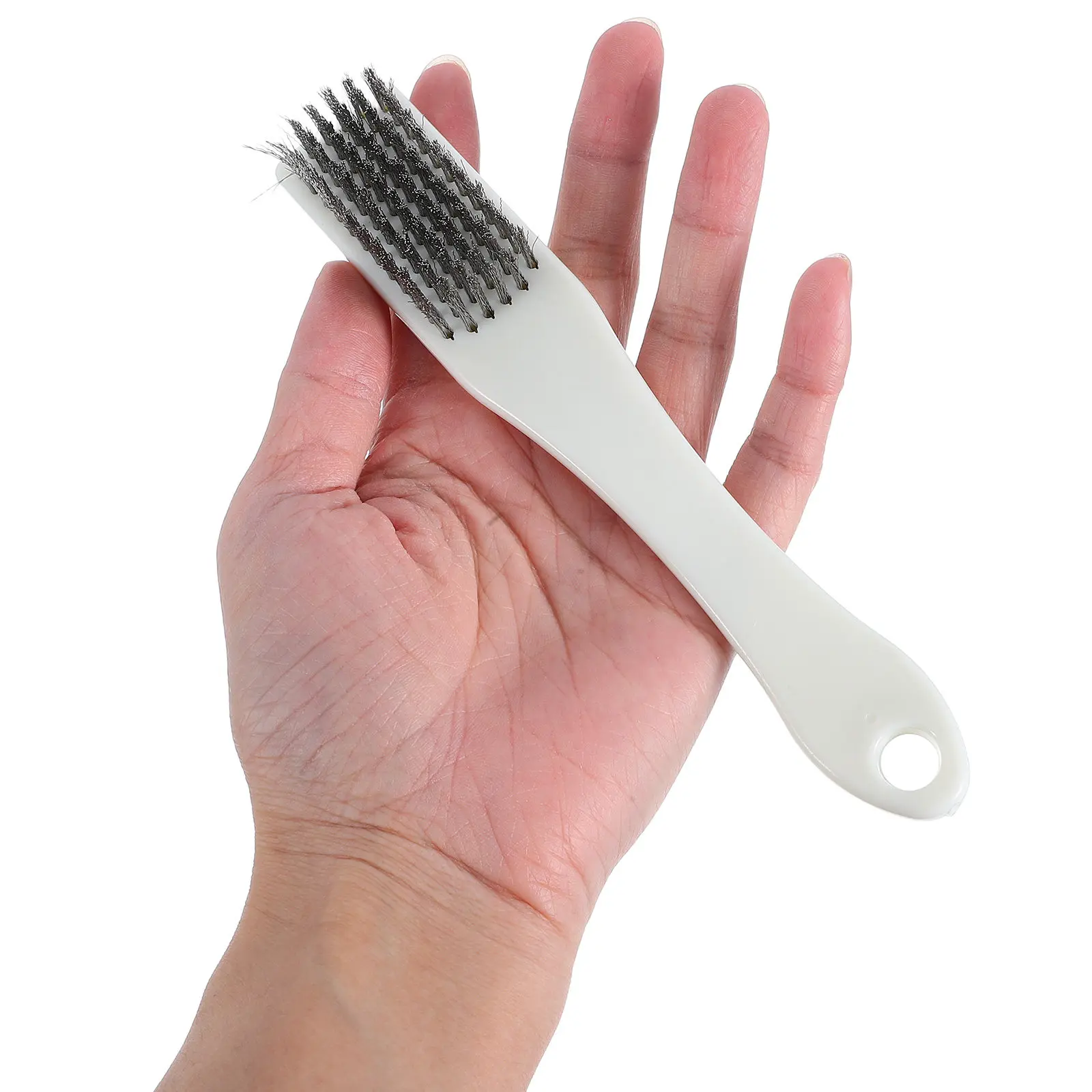 3Pcs Mini Metal Wire Brush Kit Steel Bristles for Jewelry Cleaning Collectibles Polishing Shine Enhancement Antistatic Portable