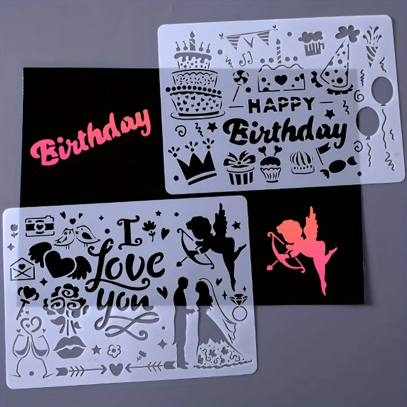 A4 DIY Painting Template Wall Stencil Set