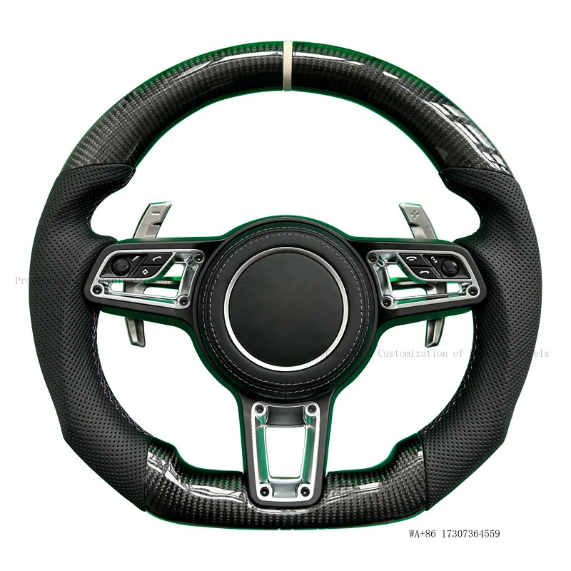 New Suitable for Porsche carbon fiber Macan718992911 Cayman model, compatible with airbag steering wheel