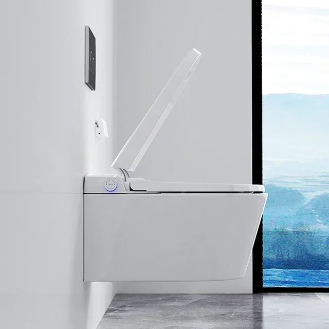 Concealed cistern intelligent wall hung automatic WC wall mounted smart toilet